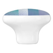 Blaugraue Ex-Pastellfarbe Keramikknauf (Seitenansicht)