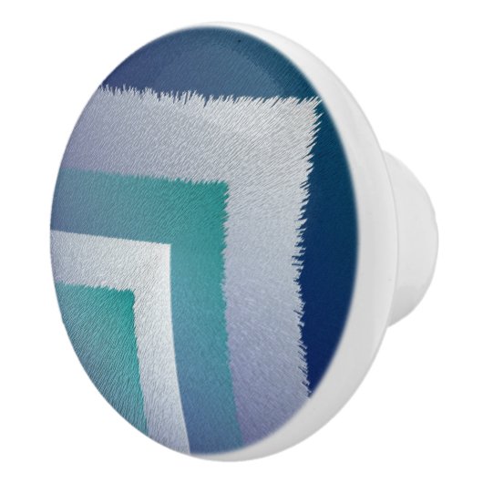 Blaugraue Ex-Pastellfarbe Keramikknauf (Rechts)