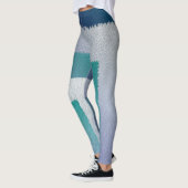 Blaugraue Ex-Pastellfarbe Leggings (Links)