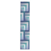 Blaugraue Ex-Pastellfarbe Mittelgroßer Tischläufer (Vorderseite)