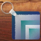 Blaugraue Ex-Pastellfarbe Schlüsselanhänger (Vorderseite)