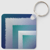 Blaugraue Ex-Pastellfarbe Schlüsselanhänger (Rückseite)