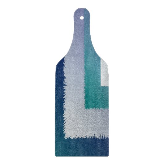 Blaugraue Ex-Pastellfarbe Schneidebrett (Vorderseite)