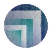 Blaugraue Ex-Pastellfarbe Schneidebrett (Vorderseite)