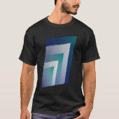 Blaugraue Ex-Pastellfarbe T-Shirt (Vorderseite)