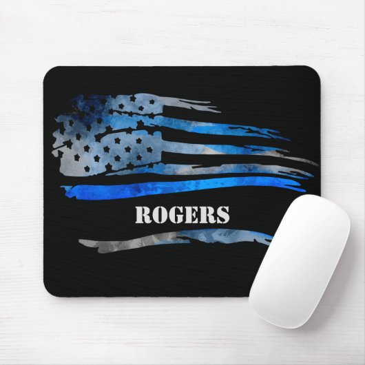 Blaugraue Flaggenmousepad Mousepad (Mit Mouse)