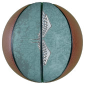 Blaugraue Flügel Basketball (Vertikal)
