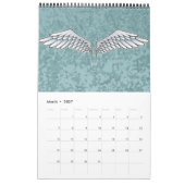 Blaugraue Flügel Kalender (Mär 2027)