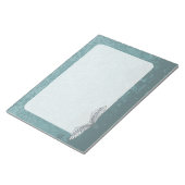 Blaugraue Flügel Notizblock (angewinkelt)