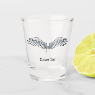 Blaugraue Flügel Shot Glass Schnapsglas