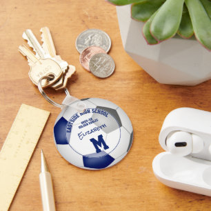 Blaugraue Fußballmannschaft Sportgeschenke unter 1 Schlüsselanhänger
