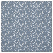 Blaugraue Grauwellen Stoff (Muster)