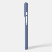 Blaugraue horizontale Streifen Case-Mate iPhone Hülle (Rückseite / Links)