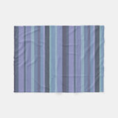 Blaugraue horizontale Streifen Fleecedecke (Vorderseite (Horizontal))