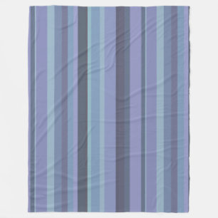 Blaugraue horizontale Streifen Fleecedecke