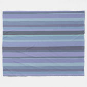 Blaugraue horizontale Streifen Fleecedecke (Vorderseite (Horizontal))