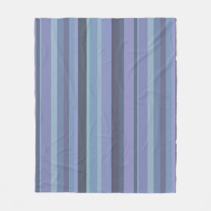 Blaugraue horizontale Streifen Fleecedecke