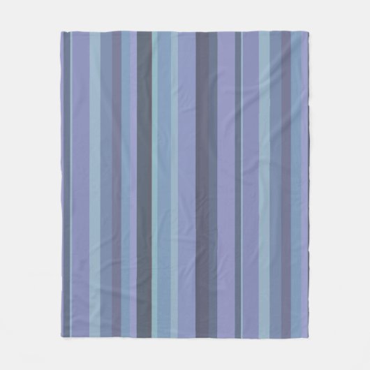 Blaugraue horizontale Streifen Fleecedecke (Vorderseite)
