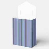 Blaugraue horizontale Streifen Geschenkschachtel (Geöffnet)