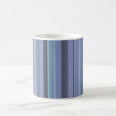 Blaugraue horizontale Streifen Kaffeetasse (Mittel)