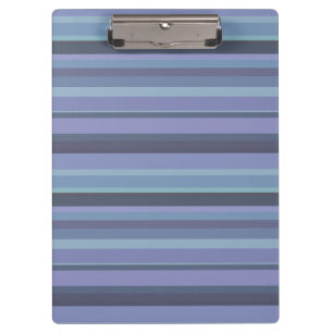 Blaugraue horizontale Streifen Klemmbrett