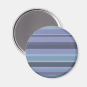 Blaugraue horizontale Streifen Magnet (Vorderseite/Rückseite)