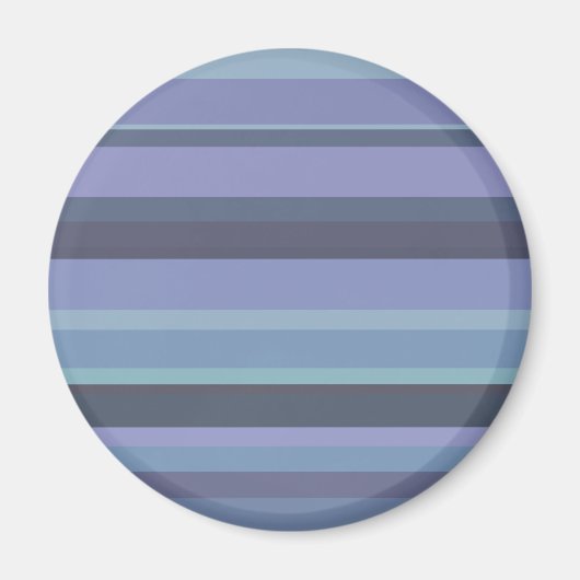 Blaugraue horizontale Streifen Magnet (Vorne)