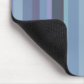 Blaugraue horizontale Streifen Mousepad (Ecke)