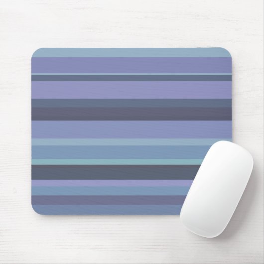 Blaugraue horizontale Streifen Mousepad (Mit Mouse)