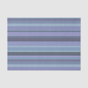 Blaugraue horizontale Streifen Seidenpapier