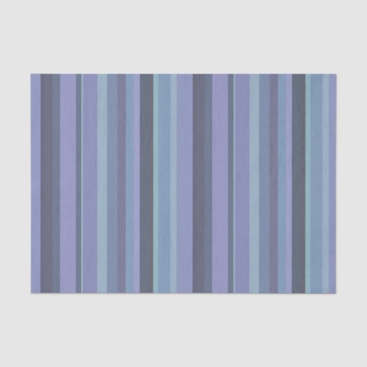 Blaugraue horizontale Streifen Seidenpapier (Vorderseite)