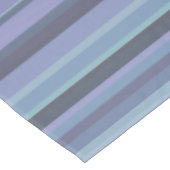 Blaugraue horizontale Streifen Tischdecke (Schrägansicht)