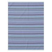 Blaugraue horizontale Streifen Tischdecke (Vorderseite)