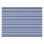 Blaugraue horizontale Streifen Tischdecke (Vorderseite (Horizontal))