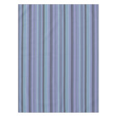 Blaugraue horizontale Streifen Tischdecke (Vorderseite)