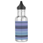 Blaugraue horizontale Streifen Trinkflasche (Links)