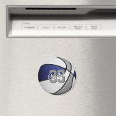 Blaugraue Kinder-Sportteam-Farben Basketball Magnet (In Situ (Geschirrspüler))