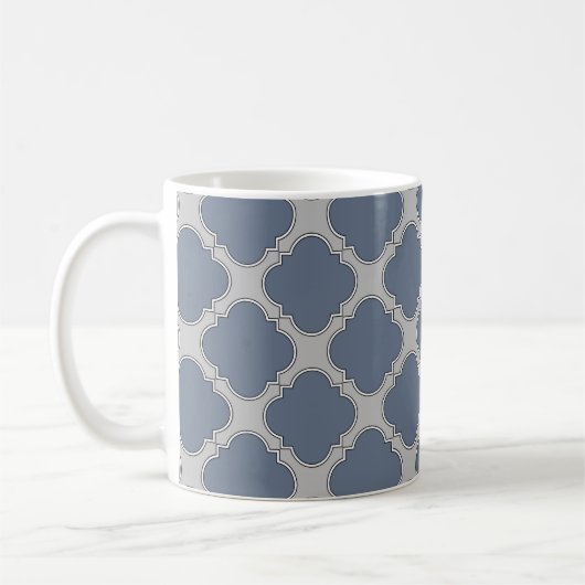 Blaugraue Quarrefolie Kaffeetasse (Links)