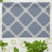 Blaugraue Quarrefolie Küchentuch (Gefaltet)