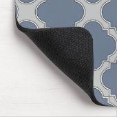 Blaugraue Quarrefolie Mousepad (Ecke)