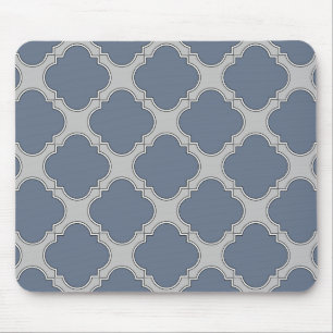 Blaugraue Quarrefolie Mousepad