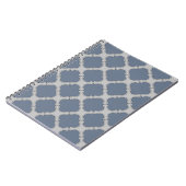 Blaugraue Quarrefolie Notizblock (Linke Seite)