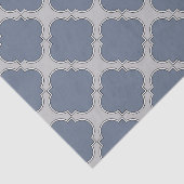 Blaugraue Quarrefolie Seidenpapier (Ausschnitt)