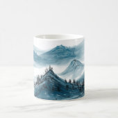 Blaugraue Rolling Mountains Cloud Nature Landscape Kaffeetasse (Mittel)
