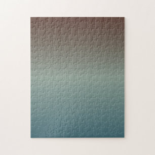 Blaugraue Rot-Grau Gradient Minimal schwierig Puzzle