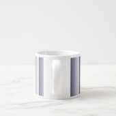 Blaugraue Schattenstreifen Espressotasse (Rückseite)