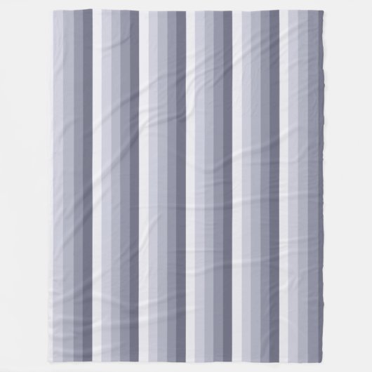 Blaugraue Schattenstreifen Fleecedecke (Vorderseite)