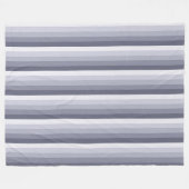 Blaugraue Schattenstreifen Fleecedecke (Vorderseite (Horizontal))