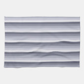 Blaugraue Schattenstreifen Geschirrtuch (Horizontal)
