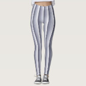 Blaugraue Schattenstreifen Leggings (Vorderseite)